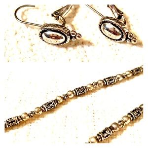 Napier necklace AND earrings set. Classic style.
